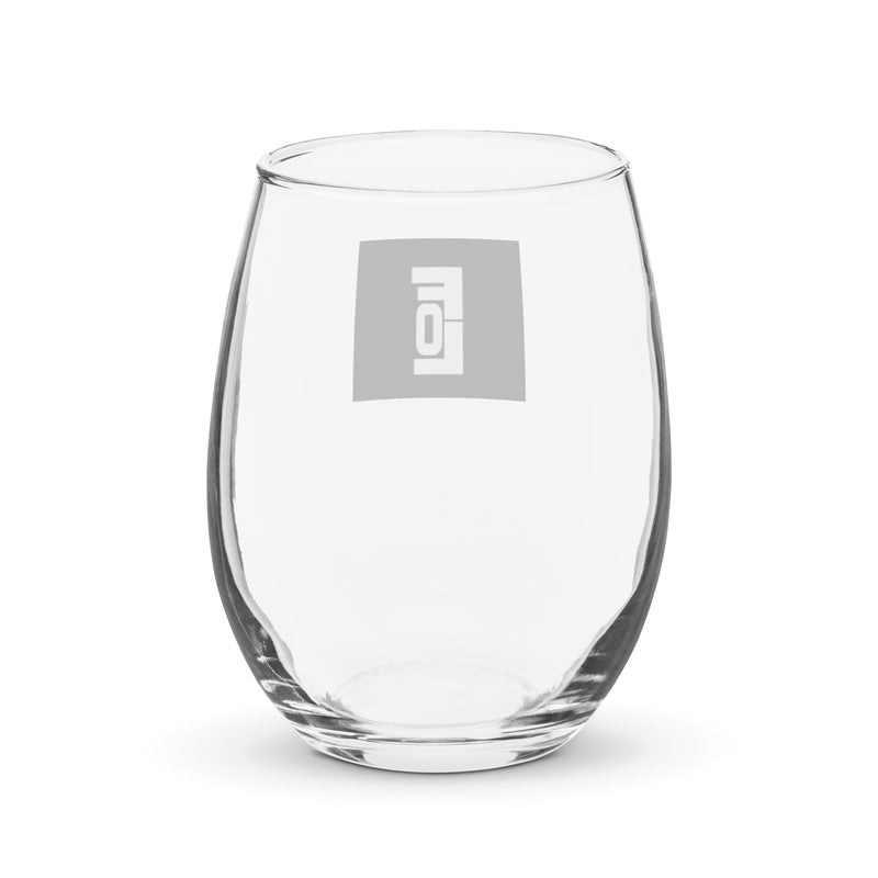 Stemless wine glass