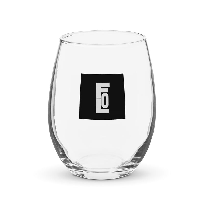 Stemless wine glass